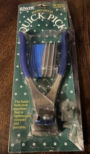 Rhyne Hand Held Floral Quick Pick Machine Stemming Stem Tool W/ 200 2-18" Picks - Picture 1 of 7