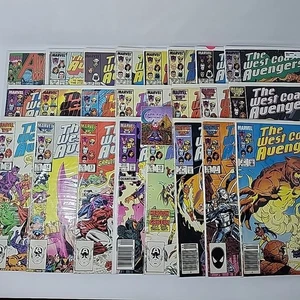 West Coast Avengers Lot Of 24 Marvel Comics Hawkeye Many Reader Copies - Picture 1 of 14