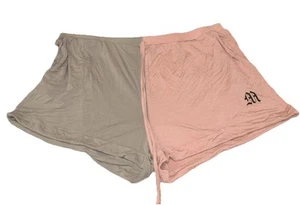 Pijama Shein Curve 4XL Colorblock Cordón Gris y Rosa Dobladillo Enrollado Con Bolsillos - Imagen 1 de 14