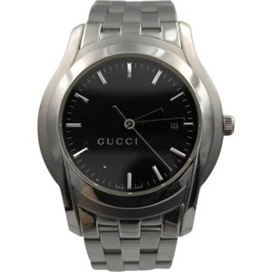 Gucci G-Class YA055211 Men's Vintage Watch 5500XL Leather Used - Picture 1 of 10
