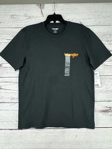 Wrangler Men's Short Sleeve Printed T-Shirt with Granary Denim Print Size M - Picture 1 of 9