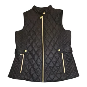 Marc New York Andrew Marc Gilet Trapuntato Nero Ferramenta Oro Donna M - Foto 1 di 7