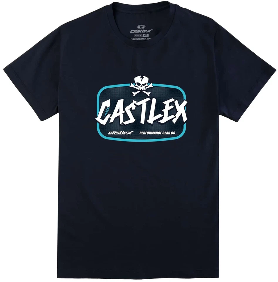 Camiseta Castle X Rattle para mujer manga corta azul marino/turquesa Foto 1 de 1