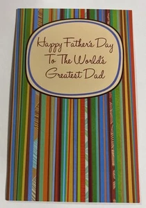 Vatertag 💙 World’s Greatest Father 5”x7.75” Stockwell Grußkarte - Bild 1 von 13