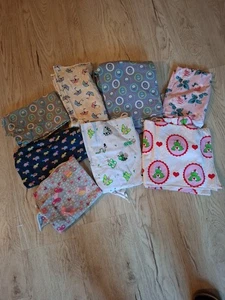 Jersey Stoffreste Paket, 8 Verschiedene Stoffe, Mädchen, Reste - Bild 1 von 9