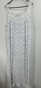 Camicia da notte Eileen West floreale senza maniche cotone/modal grande nuova senza etichette - Foto 1 di 4