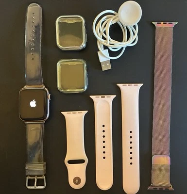 GPS Only Apple Watch Series 4 - 44 mm RoseGold Aluminum Case with  Accessories. - Image 1 of 3