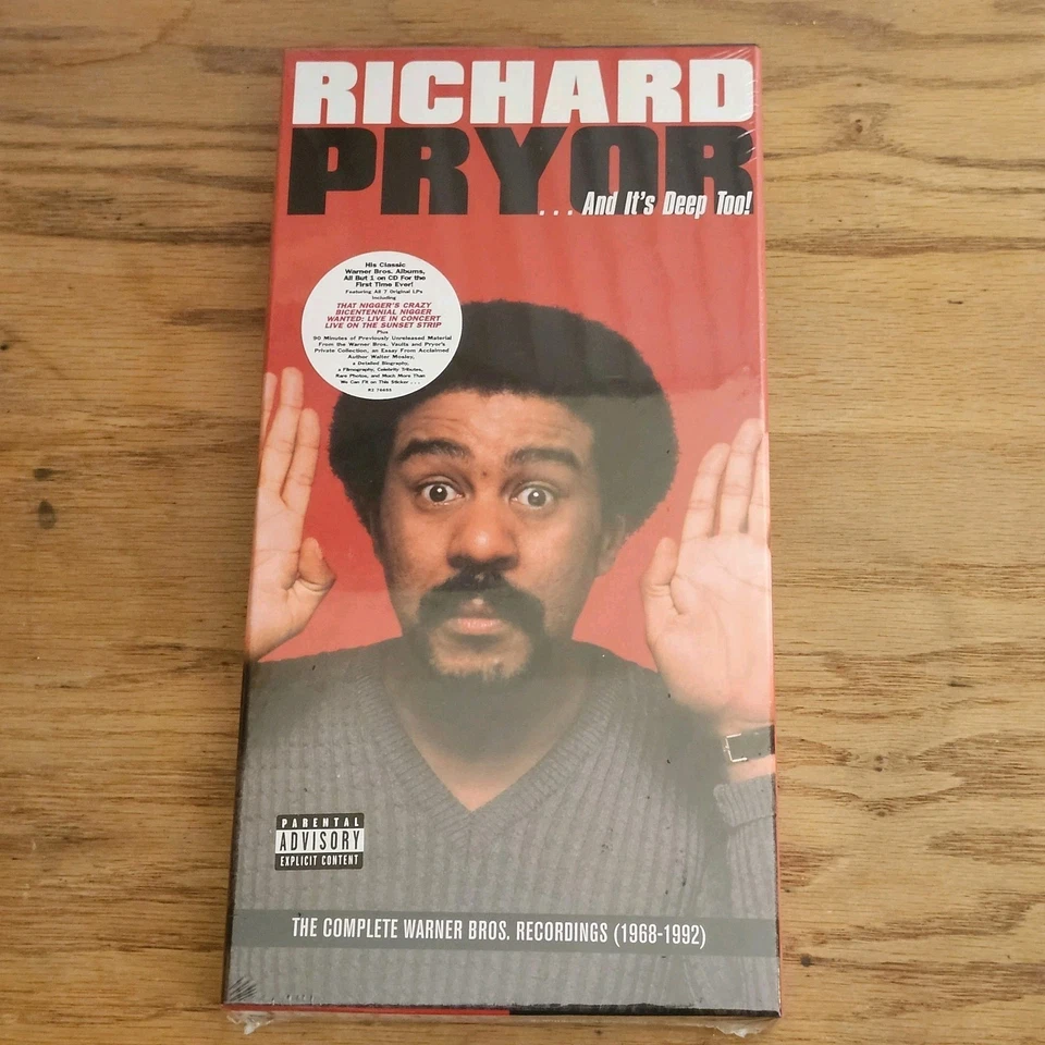 Richard Pryor "And It's Deep Too!" 1968-1992 Complete Warner 9 CD Box Set NEW Foto 1 de 4
