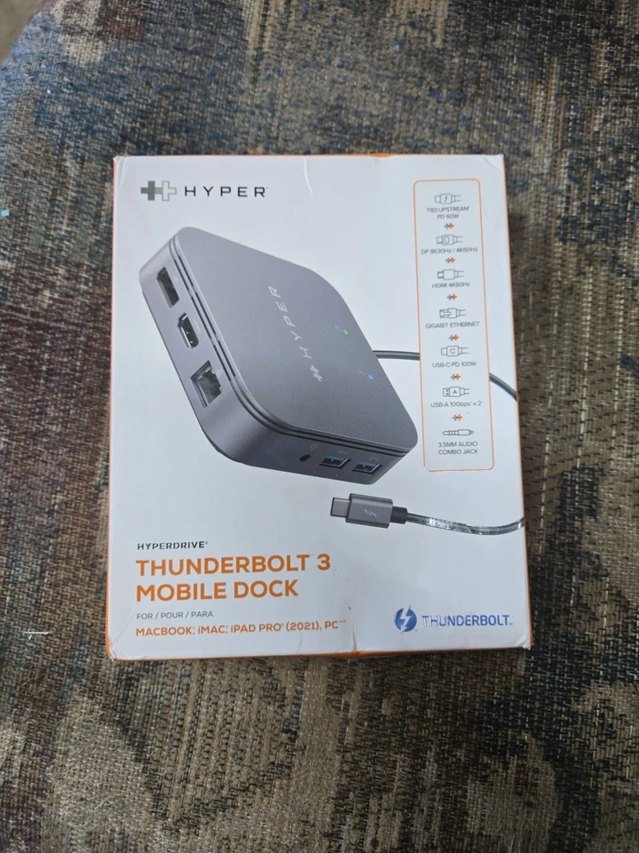 Hyperactive Thunderbolt 3 Mobile Dock USB C - Image 1 of 1