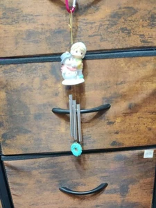 Precious Moments Inc. Snowman Girl Windchime Enesco 672289 Resin 1999 Ornament - Picture 1 of 5