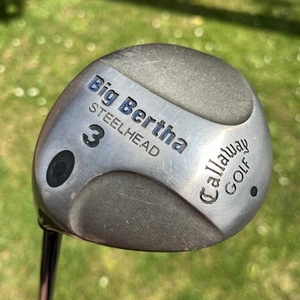 CALLAWAY 🚩Big Bertha Steelhead 3 Wood /LEFT/ Reg Flex Graphite Shaft (GC+) - Picture 1 of 7