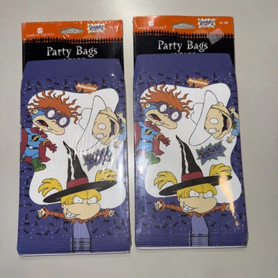 Lote de 2 paquetes de bolsas de truco o trato vintage Nickelodeon RUGRATS para fiesta de Halloween Foto 1 de 4