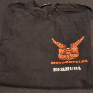Vintage Men's XL Big Johnson Motorcycles Bermuda T-shirt - Picture 1 of 2