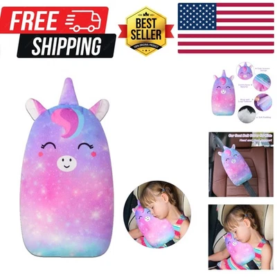 Fundas de cinturón de seguridad de coche para niños unicornio cojín de cinturón de seguridad suave... Foto 1 de 4
