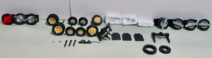 Model Car Parts For Custom Use / Wheels, Axles, Mirrors and Others (29 Pieces) - Picture 1 of 10