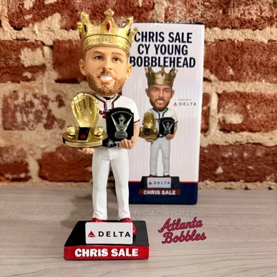Chris Sale Triple Crown  Bobblehead Atlanta Braves SGA 4/9/25 - Image 1 of 4