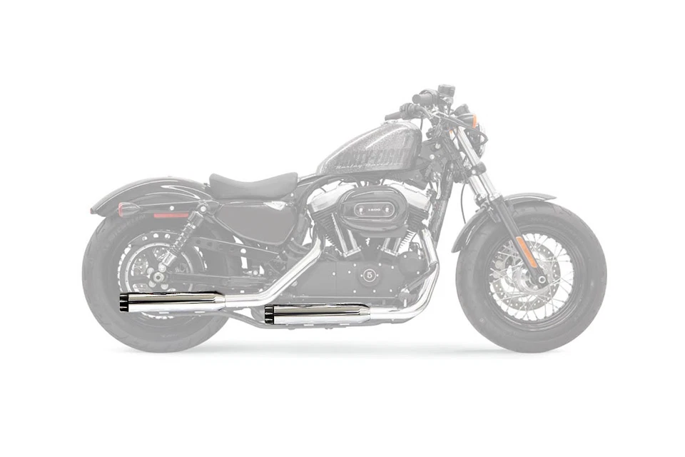 Silenciadores Deslizables Bassani 3" FirePower Cromo con Flautas Negras/En Contraste (1X27T) Foto 1 de 1