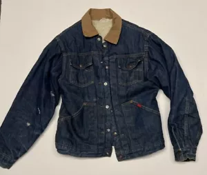Vintage 60s Big Smith Buckaroo Trucker Denim Jeansjacke Herren S Union Made USA - Bild 1 von 13
