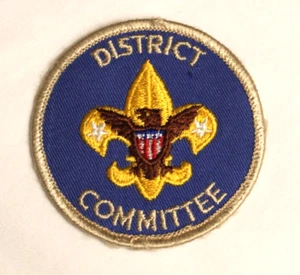 Parche del Comité de Distrito BSA, Fondo Azul, Insignia BSA - Imagen 1 de 1