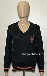 Harry Potter Charades Gyrffindor Long Sleeve Sweater Size XS Charcoal Gray - Picture 1 of 10