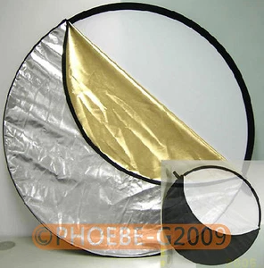 60cm 23" 5-in-1 Light Mulit Collapsible disc Reflector - Picture 1 of 1