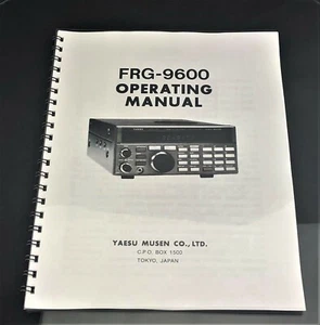 Yaesu FRG-9600 Instruction Manual Operating Guide Coil Bound - Photo 1/4