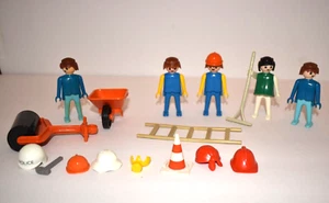 Playmobil Konvolut 17 Teile Bau 5 Figuren + Werkzeug - Bild 1 von 2