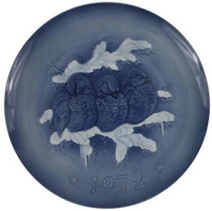 Hutschenreuther Jahresteller 1972 Bird Design Blue 10" Collectors Plate NEW - Bild 1 von 3