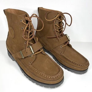 Polo Ralph Lauren RANGER Brown Suede Leather Boots Size 10.5 - Bild 1 von 16