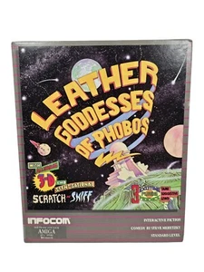 Infocom Leather Goddesses of Phobos 1986 AMIGA 3 1/2" Disk WD-844-08 - Picture 1 of 11