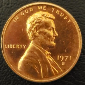 1971 S Lincoln Memorial Proof cent Au - Picture 1 of 2
