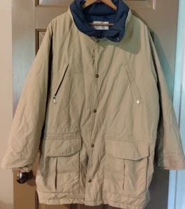Vintage L.L.Bean Maine Wardens Parka Goretex Tan Khaki Jacket Men's Size M - Picture 1 of 13