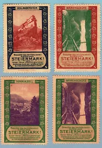 ES2256 Francobolli Poster propaganda turistica: Alpi austriache Stiria - Foto 1 di 1