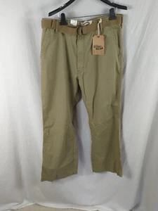 NEW LEVI'S pants work wear mens 38X30 loose straight BROWN CHINO TWILL baggy - Picture 1 of 13