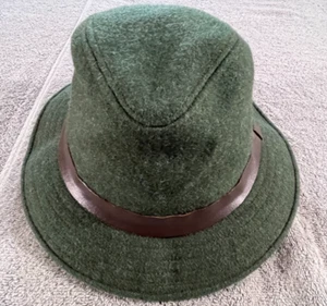 VTG Filson Mackinaw Wool Packer Hat Lot #25 Large Charcoal Breathable Made in US - Picture 1 of 10