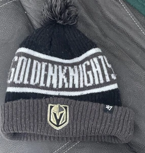 NHL Las Vegas Golden Knights NEW Kids Winter Knit Hat with Pom Pom Hockey Beanie - Picture 1 of 3