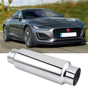 3" In/Out 12" Exhaust Muffler Resonator Deep Tone For Jaguar XF XJ 3.0L F-TYPE - Picture 1 of 7