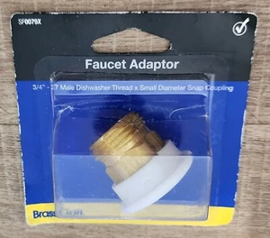 Geschirrspüler Schnappkupplung Außengewinde Messing verchromt 3/4 Zoll SF0079X - Bild 1 von 3