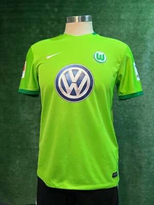 Wolfsburg 2016/17 Home Jersey Nike (L) Large Green Volkswagen VW Soccer Kit - Picture 1 of 1