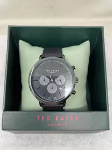 Ted Baker London Men's Haarvin Black Round Dial 44mm Watch BKPHAF4049I - Picture 1 of 7