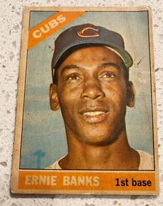 1966 Topps Venezuelan Ernie Banks Very Rare HOF #110 - Picture 1 of 2