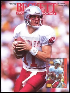 Drew Bledsoe Reggie White June 1993 Beckett Football Card Magazine #39 - Picture 1 of 2