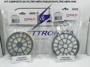 PAEU0279 + PAEU0280 KIT FILTRO HEPA 2 PEZZI PER POLTI FORZASPIRA C110 PBEU0084 - Foto 1 di 5