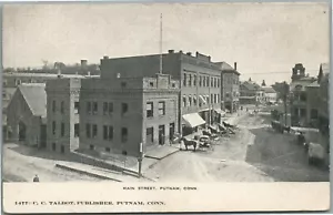 PUTNAM CT MAIN STREET POSTAL ANTIGUA - Imagen 1 de 2