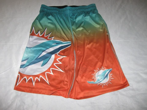 Miami Dolphins Shorts Men's Small/Medium (missing drawstring) NFL MIA Football Cover