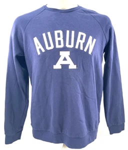 NEW Auburn AU Tigers Under Armour Loose Navy Crew Neck Sweatshirt Men's L - Picture 1 of 10