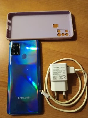 Smartphone Samsung Galaxy A21S 3 GB RAM 32GB ROM, Display 6.5", blu - Immagine 1 di 2