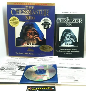 The Chessmaster 3000 Apple Mac Macintosh CD-ROM w/ Manual Used Big Box PC - Picture 1 of 1