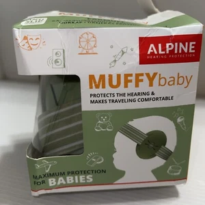 Alpine Maximum Hearing Protection MUFFY BABY Ear Muffs Open Box Green 0-36 Mos. - Picture 1 of 2