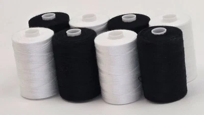 40s/2 Sewing Threads,Black,White or mixed bundle - Image 1 of 4